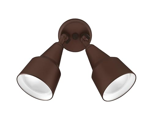 NICOR Lighting 300W Bronze Double Cone Adjustable Security Flood Light (11128)