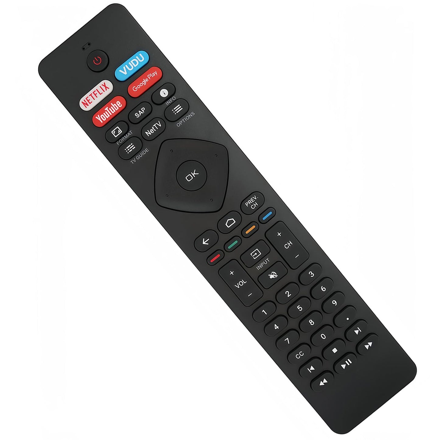 Replacement Remote Control Compatible for Philips Android Smart TV 43PFL5604/F7 55PFL5766/F7 50PFL5766/F7 55PFL5604/F7A 65PFL5766/F7 65PFL5604/F7A