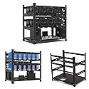 XIANXIAN Mining Rig Frame 12 GPU, Open Air Mining Rig Frame Mining Case Rack Motherboard Bracket Computer Case Support to Dual