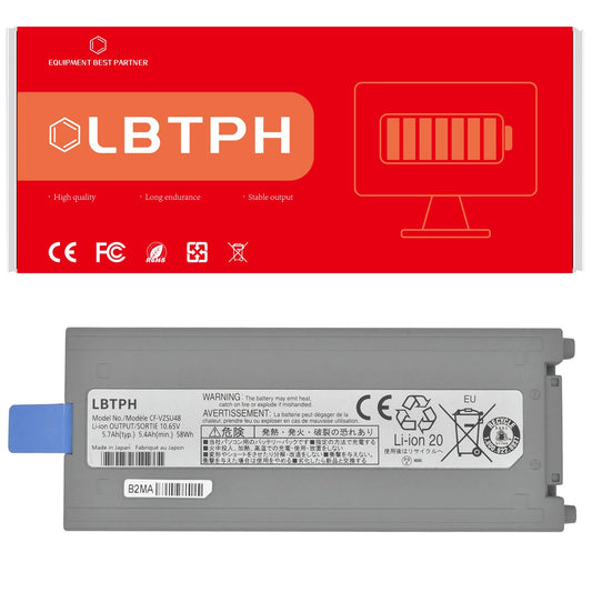 LBTECH CF-VZSU48 Laptop Battery Replacement for Panasonic Toughbook CF-19 CF19 CF-VZSU48U VZSU28 VZSU50 VZSU48CJS VZSU48R VZSU87R 10.65V 5700mAh