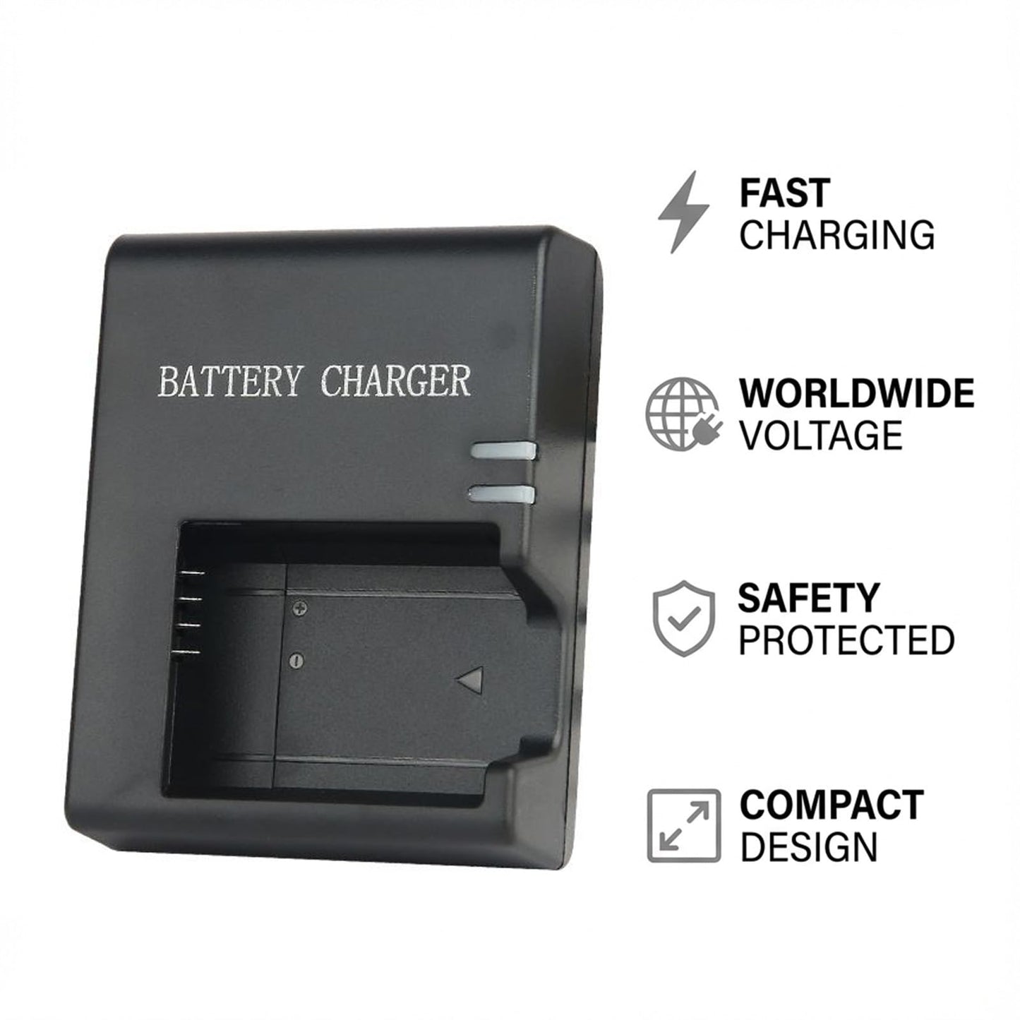 LC-E10E Quick Battery Charger for Canon LP-E10 LC-E10 LC-E10C, Compatible Battery EOS 1100D 1200D 1300D 1500D 2000D 3000D 4000D kiss X50 X70 X80 X90