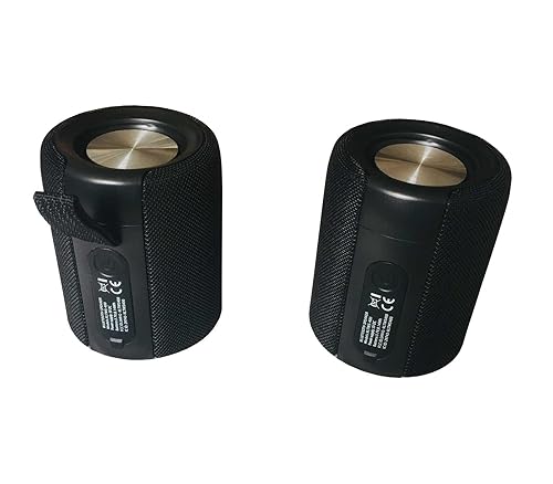 Magnetic Bluetooth Speaker - Portable Stereo Sound with FM Radio, TF Player, 360° Surround Sound, and IPX5 Waterproof Design,Over 15Hrs Playtime