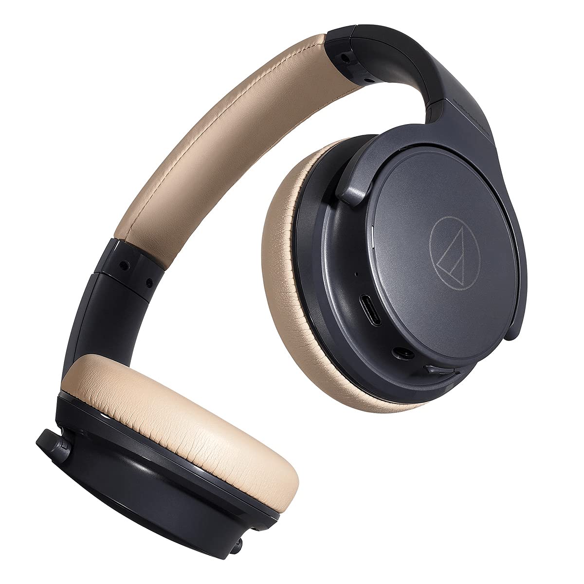 Audio-Technica ATH-S220BTNBG Wireless On Ear Headphones, Navy/Beige
