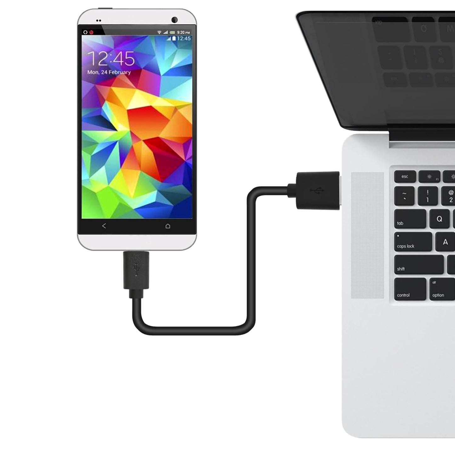AGIPAXX Short USB Type C Cable, 10 Pack 0.5FT USB 2.0 Cables Black