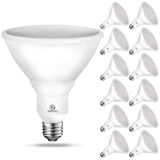 Energetic LED PAR38 Outdoor Flood Light Bulb Home Residential Patio Driveway Light, PAR38 LED Bulb, 2700K Soft White Dimmable, 100W Equivalent 12.5W