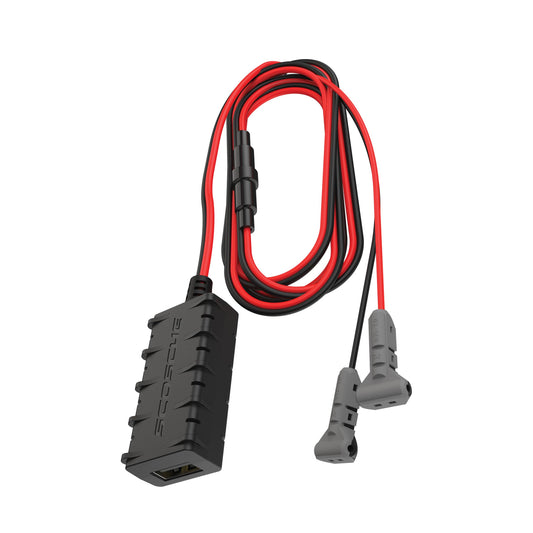 Scosche UHWK-SP1 12V Fused USB to 5V Dash Cam Hardwire Kit - 5FT USB-A Quick Connect Dashcam Stealth Installation for Car Camera Charger System