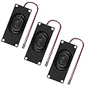 3PCS 8 Ohm 3 Watt Mini Speaker 3w 8ohm Loundspeaker Micro Speaker for Arduino LCD Small Electronic Project(Dupont Interface)