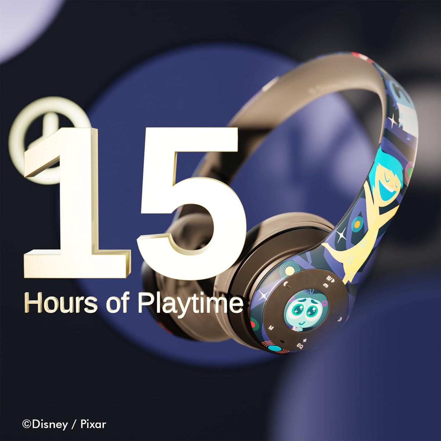 Disney/Pixar’s Inside Out 2 Bluetooth Headphones Over The Ear| Bluetooth Wireless Headset with Built in Mic and Up to 15 Hrs Playtime| Inside Out 2…