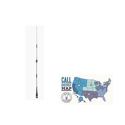Bundle - 2 Items - Comet Antennas Mobile Antenna, 2m/70cm, NMO, 40in and Ham Guides TM Pocket Reference Card