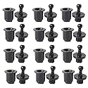 UtySty 12 Pairs Speaker Grill Guide Pegs Kit Snap Fastener Fixing Buckle Sound Box Net Cover Frame Body Socket Button Peg Clips Audio Mesh Enclosure
