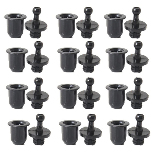 UtySty 12 Pairs Speaker Grill Guide Pegs Kit Snap Fastener Fixing Buckle Sound Box Net Cover Frame Body Socket Button Peg Clips Audio Mesh Enclosure