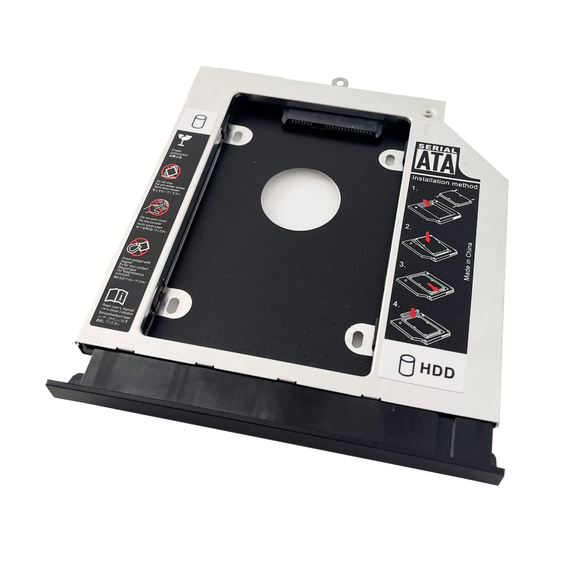 2nd HDD SSD Hard Drive Optical Frame Caddy Tray for Acer Aspire E5-572 E5-572G with Bezel Front Panel Bracket Holder