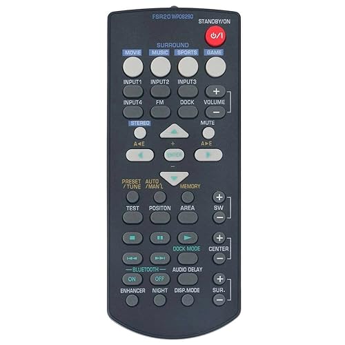 New FSR20 WP08290 Replace Remote Control for Yamaha Soundbar YAS-81 YAS-71 YAS-81CU YAS-71CU