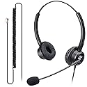 Xintronics RJ9 Phone Headset with Microphone Noise Cancelling Wired Telephone Headset Compatible with Avaya 9608G 9611G J179 J169 1608 9620 9621G 9650