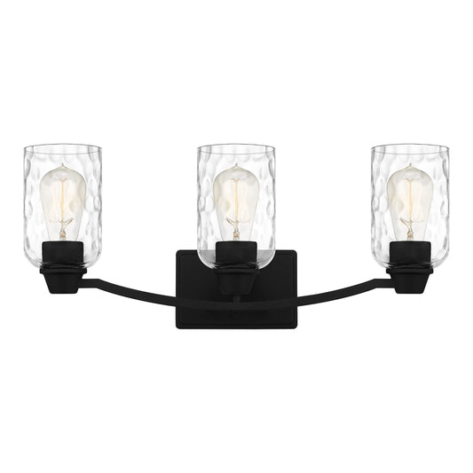 Quoizel ACA8623MBK Acacia 3 Matte Black Bath Light