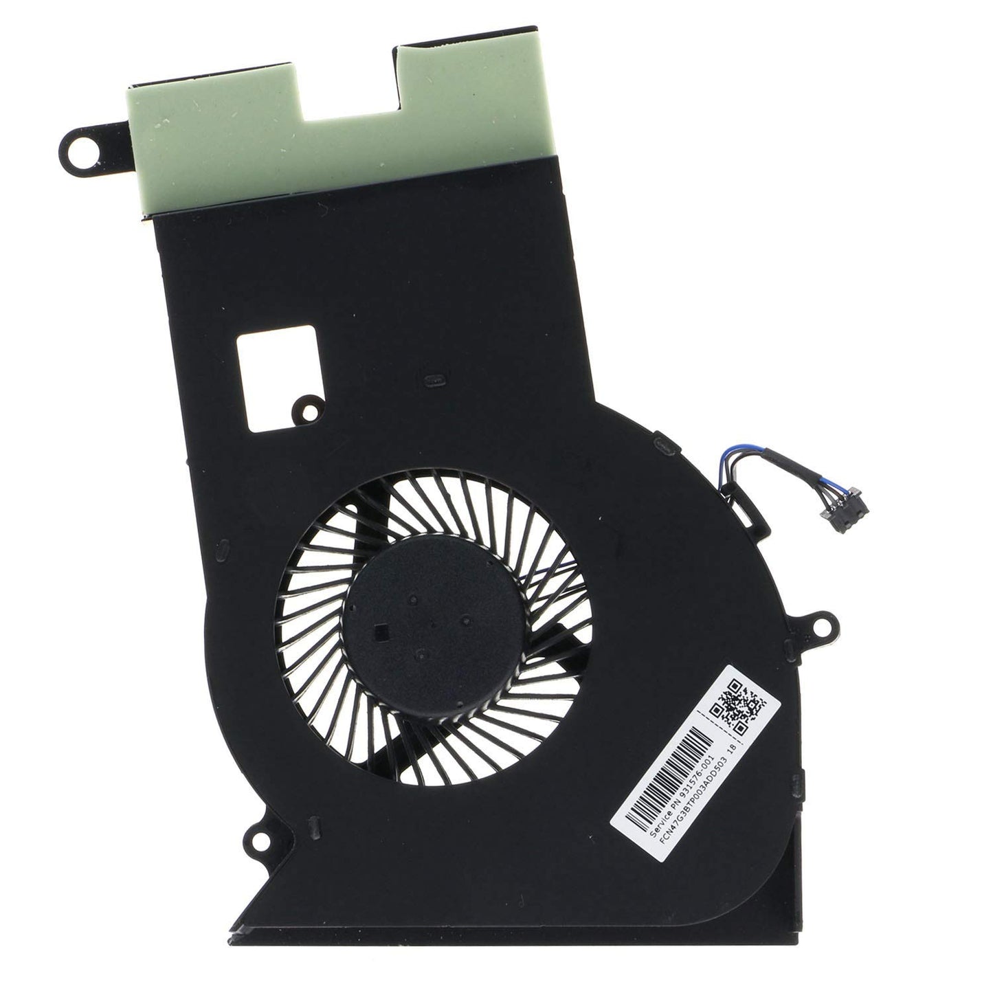 Eieshupug CPU+GPU Cooling Fan for HP Omen 17.3" Laptop - 2.5W, 5V, 4000RPM, 4-Pin, 41dB, Compatible with 17-AN, 17-AN010CA, 17-AN012DX, 17-CE,