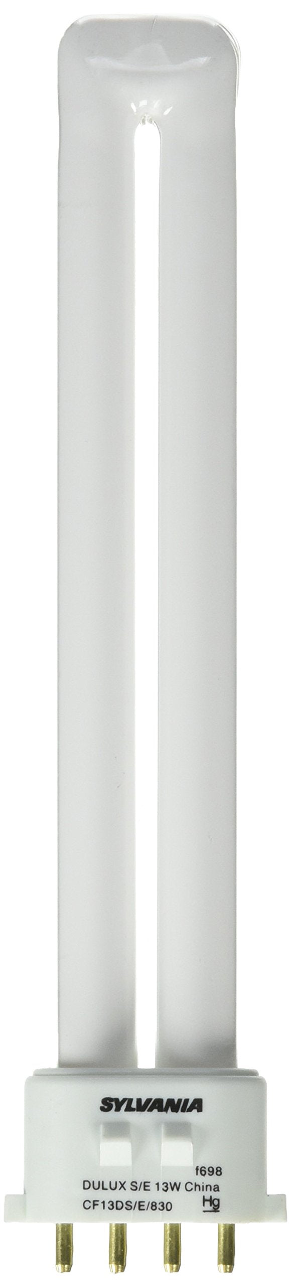 Sylvania 20284 Compact Fluorescent 4 Pin Single Tube 3000K, 13-watt