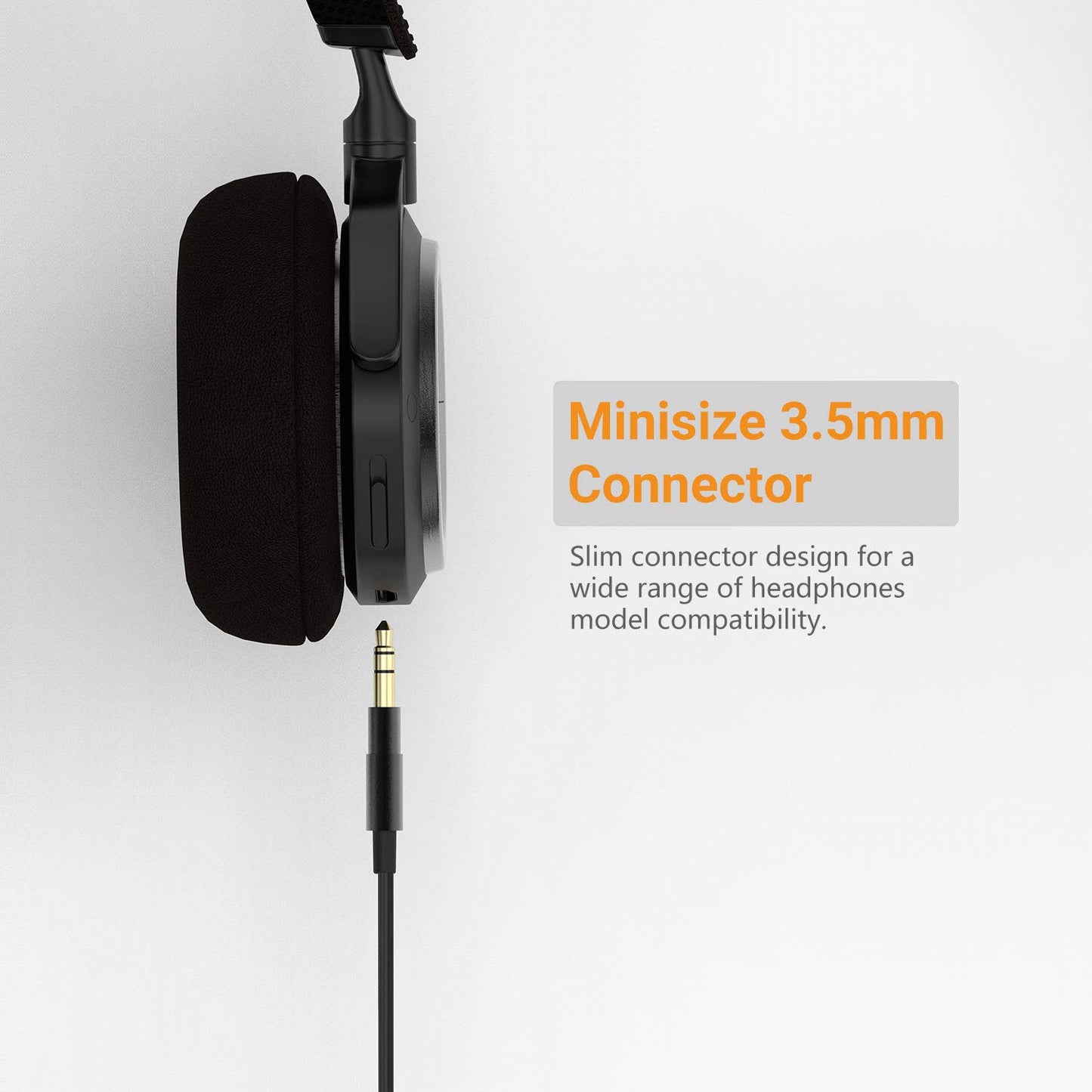 Cubilux Headphone Cable with Microphone for Sony WH-1000XM5/XM4/XM3/XM2, WH-XB910N, WH-CH720N/CH720N/CH710N, WH-H910N/900N, MDR-XB950B1/XB950N1 More…