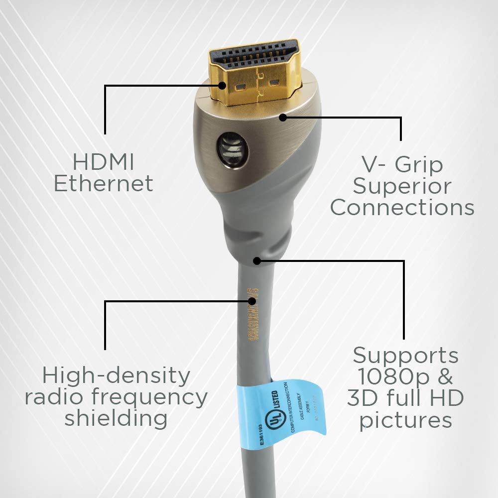Monster 5 Feet Gold Advanced High Speed HDMI Cable with Ethernet