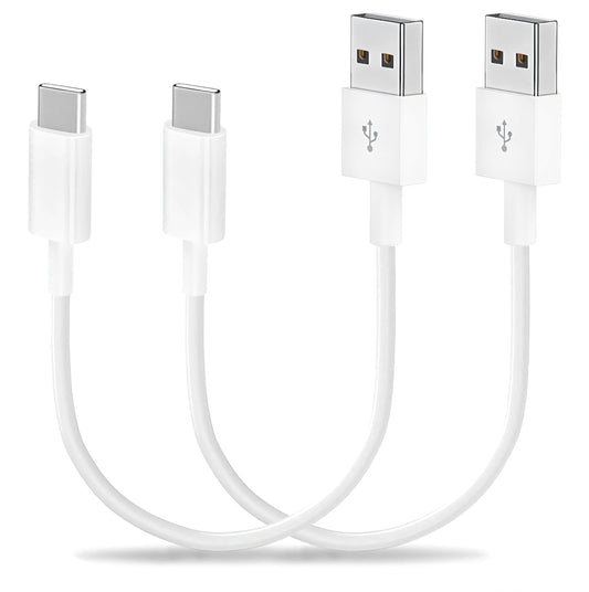 Short iPhone 15/16/17 CarPlay Cable 1.15ft [2-Pack] - USB A to USB C Fast Charging Cord for Apple iPhone Pro/Max/Air, Android Auto Charger for Samsung