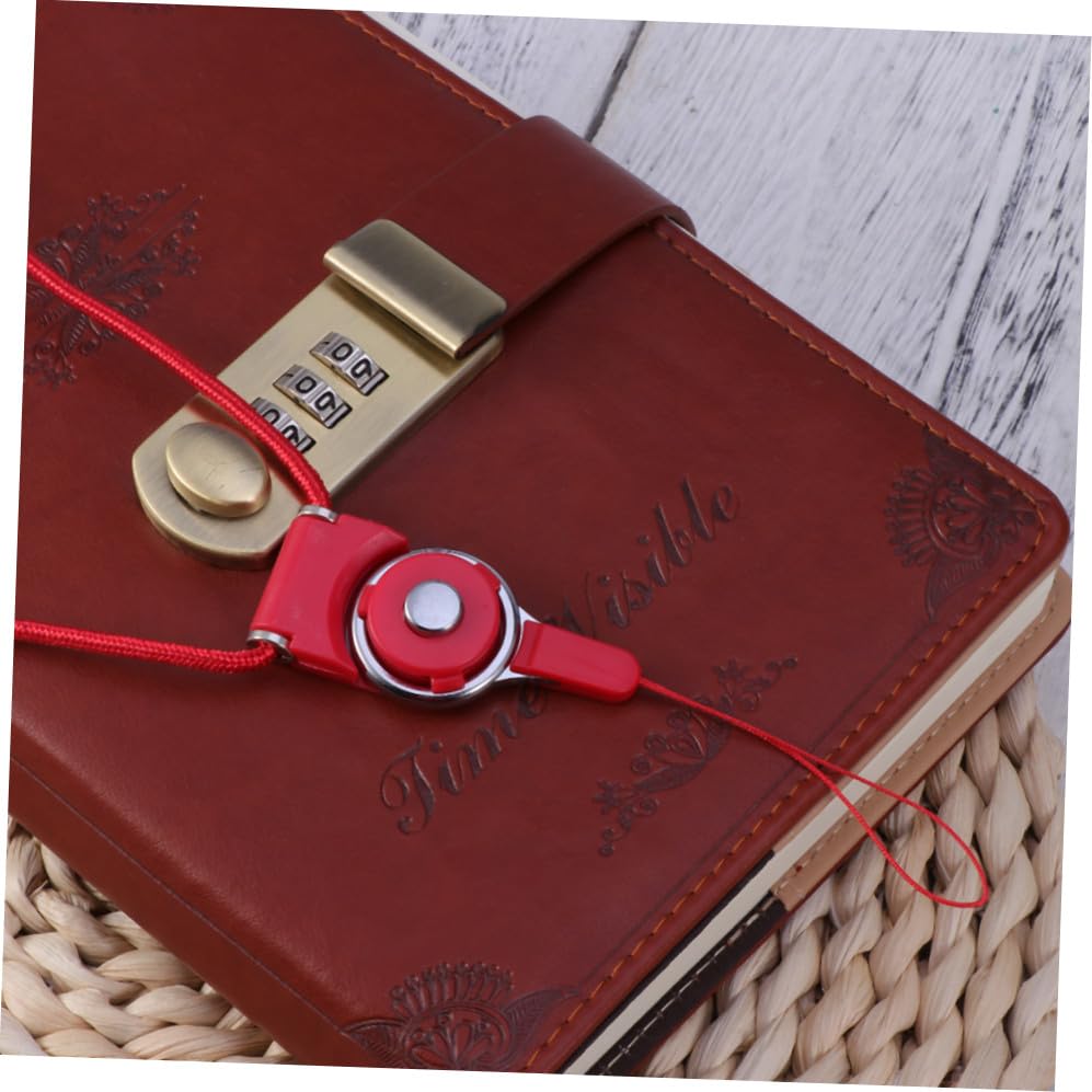 UKCOCO Dual Use Detachable Rotary Buckle Long Lanyard for Mobile Phone Case Rope Flexible Breakaway Clasp for Electronics Accessories Red
