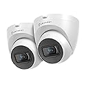 Amcrest Pack of 2, UltraHD 4K (8MP) Outdoor Security IP Turret PoE Camera, 3840x2160, 98ft NightVision, 125° FOV, IP67, MicroSD Recording (256GB)