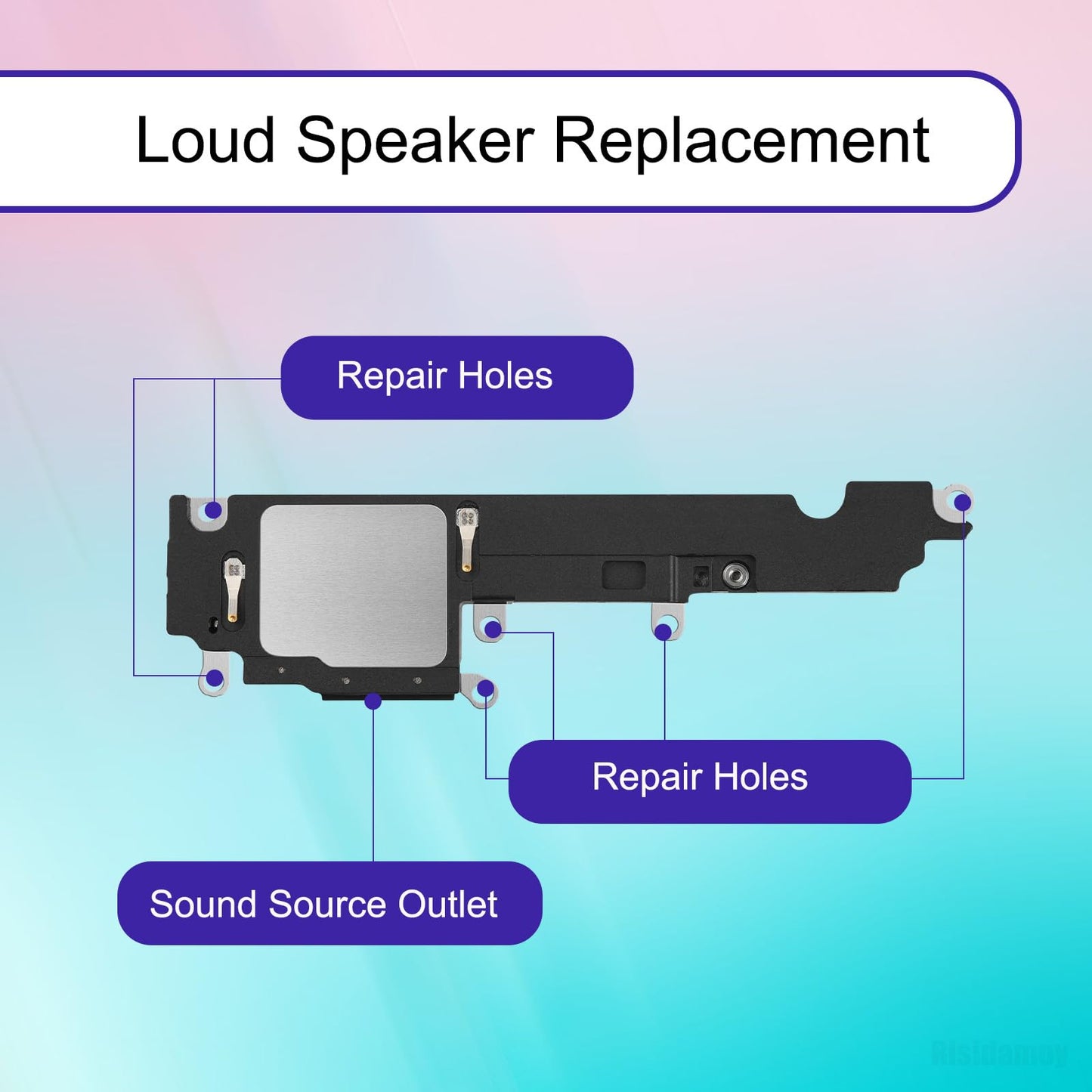 Risidamoy for iPhone 14 Plus Loud Speaker Buzzer Ringer Connector Flex Cable Module Replacement for iPhone 14Plus Fix Loudspeaker Sound Repair Audio