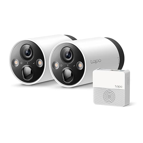 TP-Link Tapo 2K QHD Outdoor Wireless Security Camera System, Up to 180 Day Battery, Color Night Vision w/Starlight Sensor, Motion/Person/Pet/Vehicle