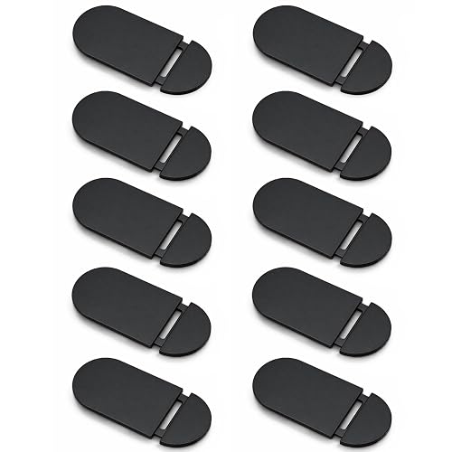 Mnvhoky Black 10 Pack Ultra-Thin Webcam Privacy Covers for Laptop & Mobile Cameras, Sleek Camera Blocker Protectors for Devices
