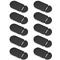 Mnvhoky Black 10 Pack Ultra-Thin Webcam Privacy Covers for Laptop & Mobile Cameras, Sleek Camera Blocker Protectors for Devices
