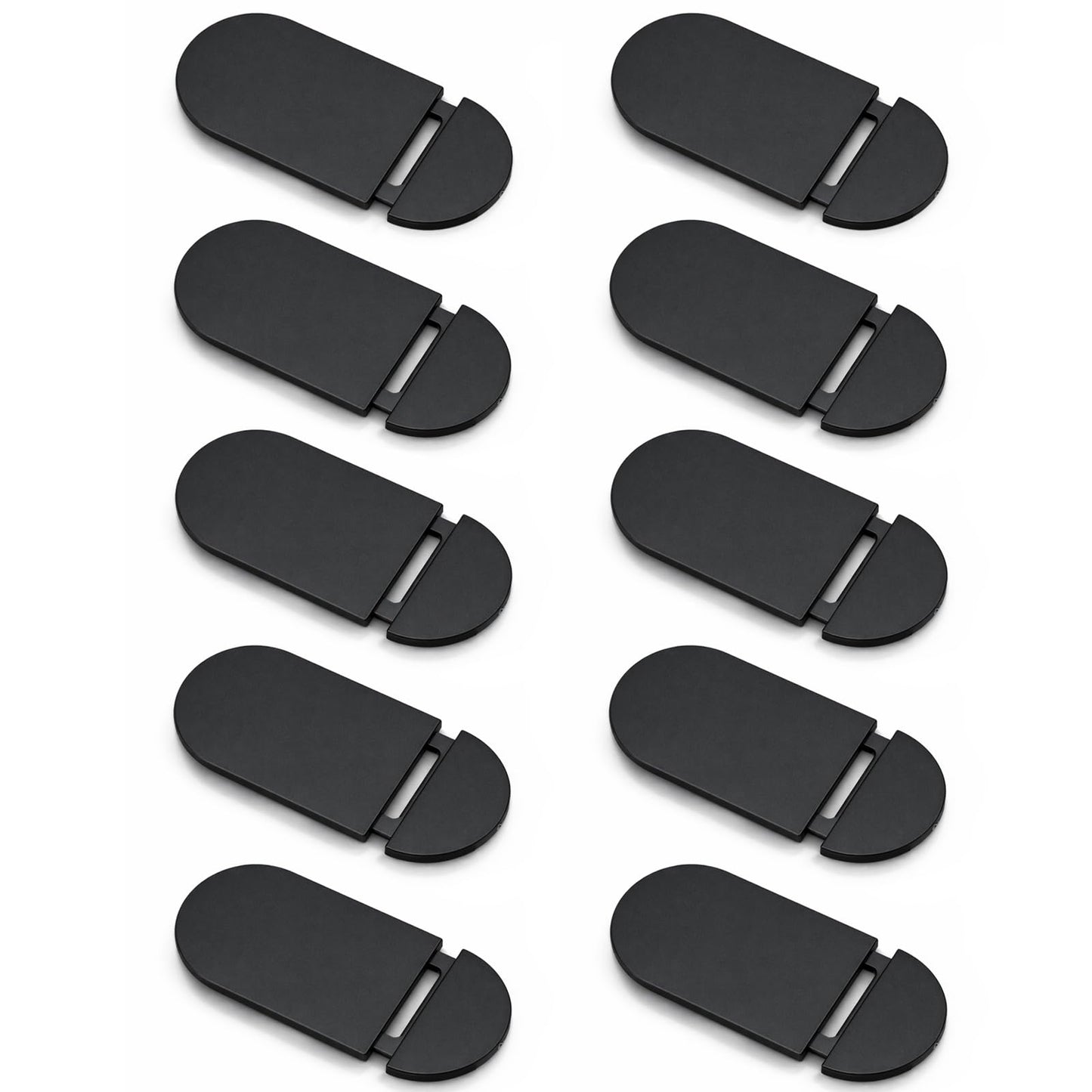 Mnvhoky Black 10 Pack Ultra-Thin Webcam Privacy Covers for Laptop & Mobile Cameras, Sleek Camera Blocker Protectors for Devices