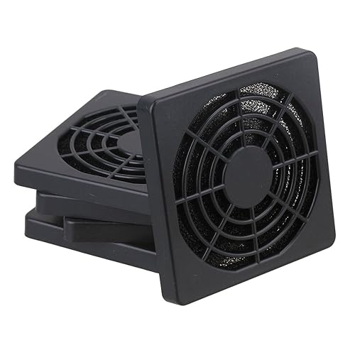 BQLZR 60mm Black Plastic Case Fan Filter Guard Grill or Cover PC Computer Pack of 5