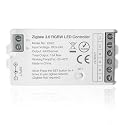 TUNICHX ZigBee 3.0 LED Controller C04Z RGBW LED Strip Bulb Dimmer Compatible with Echo Plus Home-kit Zigbee Hub Bridge Required DC5-24V for LED Strip