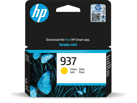 HP 937 Yellow Original Ink Cartridge - Original - Ink Cartridge OfficeJet Pro 91xx, 97xx