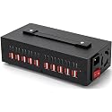 300W USB~c Charging Station, 40 Port (20 USB A & 20 USB~C Port) USB Charger Block, Fast Charging Station for Multiple Devices, Desktop Charger