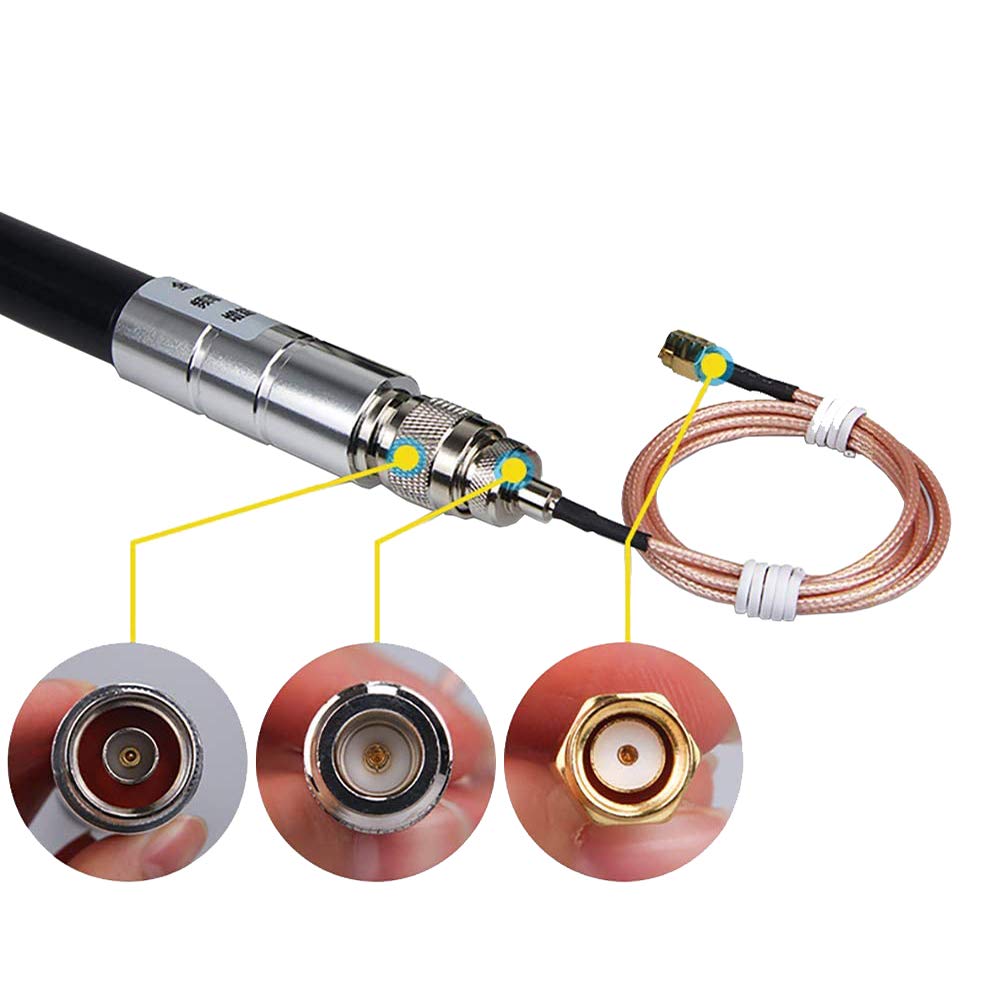 LoRa Gateway Antenna 3dbi Gain Indoor Outdoor Omni-Directional Glass Fiber LoRaWan Antenna N-Male SMA Connect Cable Ultra Distance Transmission 915MHz