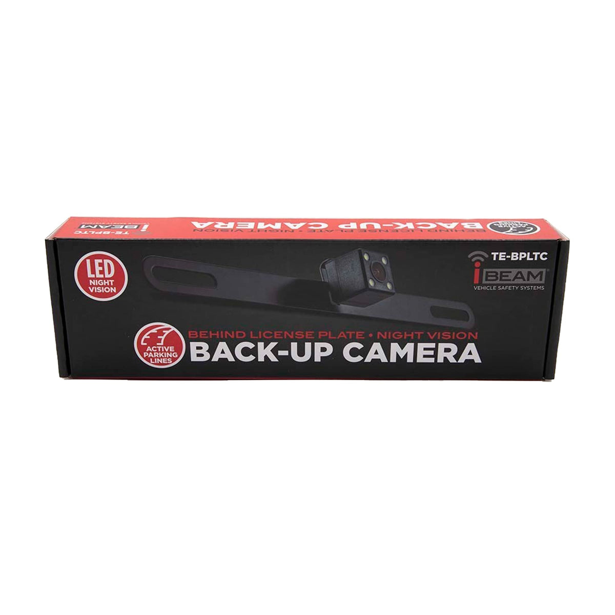 iBeam TE-BPLTC Behind License Plate Backup Parking Camera with Active Park Lines and LED