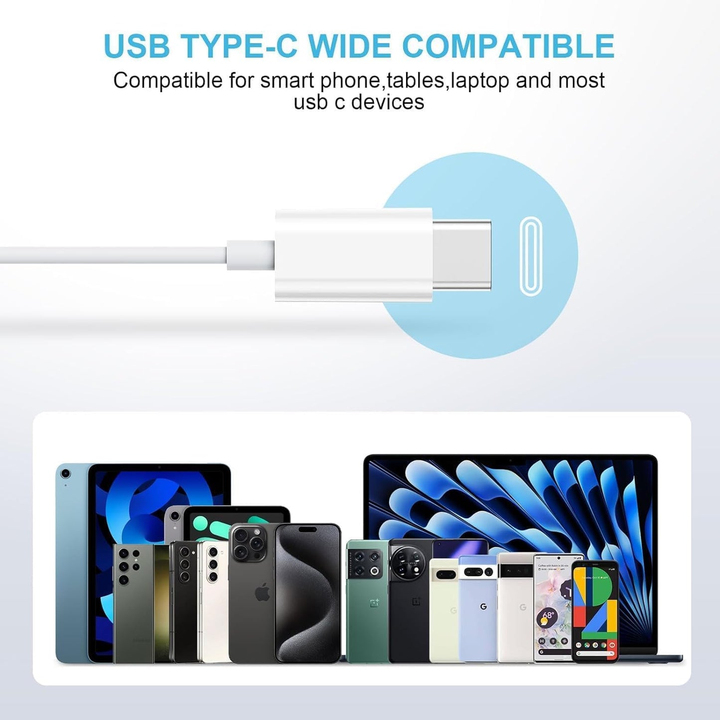 2 Pack-USB C Headphones for iPhone 17/16/15 Earbuds USB C Wired Earphones with Mic & Remote Control Noise Cancelling for 17/16/15 Plus/Air/Pro, Galaxy