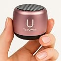 Fashionit U Micro Bluetooth Speaker | Coin-Sized Speakers Bluetooth Wireless with Built-in Mic & Remote Shutter | Portable Rich Sound for Travel