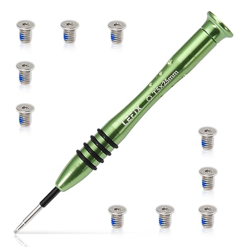 LeFix 10 x M2.5 x 4 Screws T5 Torx Compatible with DELL XPS 17 9700 9710 9720|Precision 5750 5760 5770 Base Underside,Silver,T5 Screwdriver Included