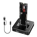 ACASIS NVME SSD Reader Adapter, Aluminium Alloy Housing Fast Heat Dissipation, NVME to USB Docking Station, M.2 SSD to USB Adapter 10Gbps, Support M.2