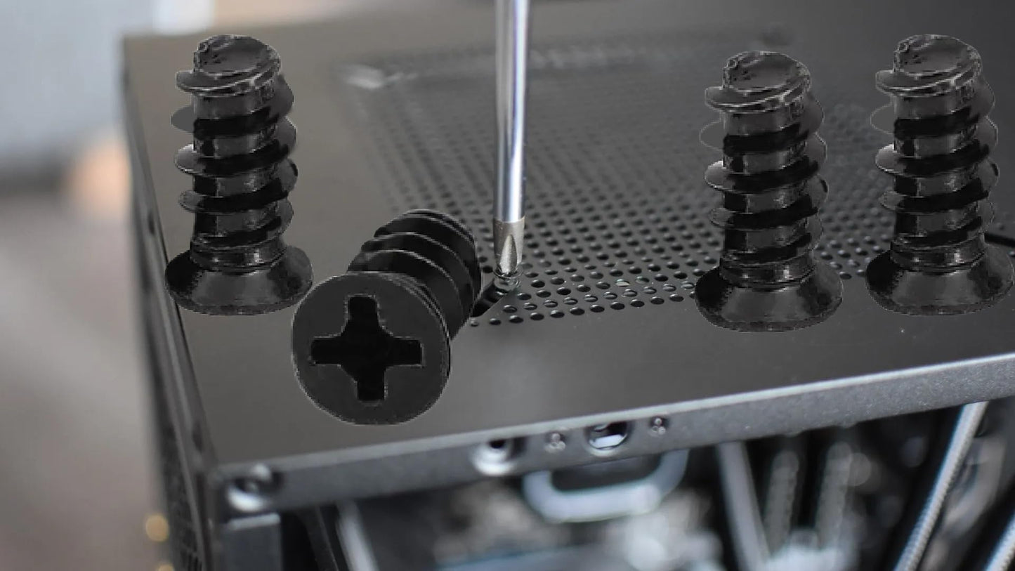 Computer Case Fan Screws PC Fan Screws for 70mm, 80mm, 90mm, 92mm, 120mm, 140mm PC Cooling Fan (20 Pack)
