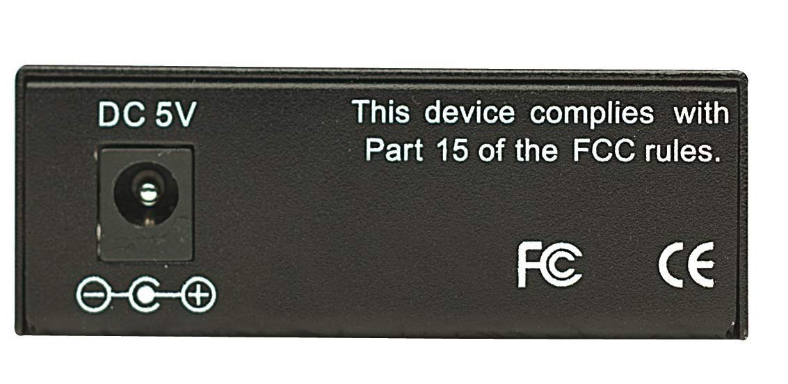 Intellinet Fast Ethernet Media Converter, 10/100 RJ45 to 100Base-FX SC Multimode Fiber, 100 Mbps, Up to 1.24 Miles, Auto MDI/MDI-X - 506502