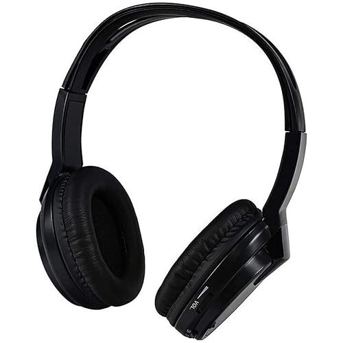 Audiovox HP1 Wireless Headphones Single Channel Ir Faux Leather Ear Piece 2-aaa Included