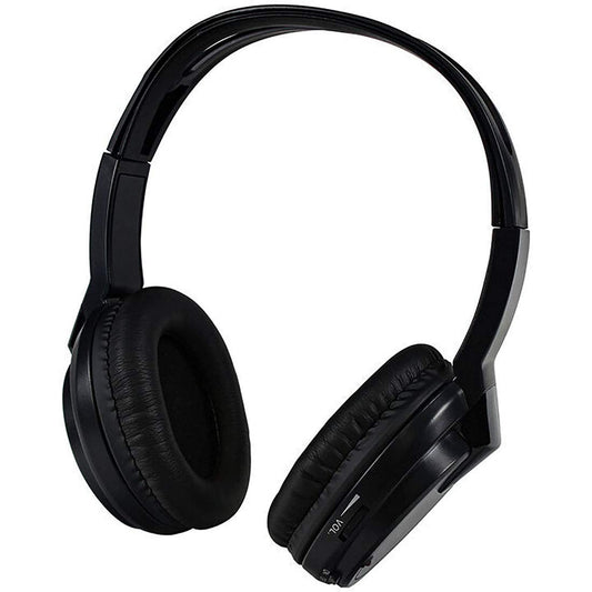 Audiovox HP1 Wireless Headphones Single Channel Ir Faux Leather Ear Piece 2-aaa Included