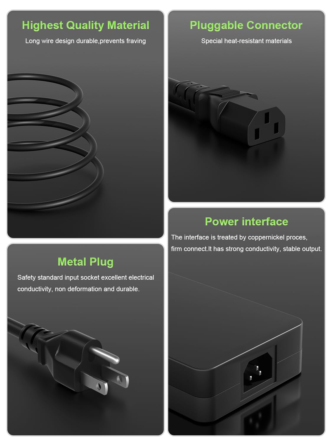 PowerPortnerLink 330W 280W Charger Compatible with Acer Predator Helios Neo 18 16 14 16S Helios/Triton 18 16 300 500 700 3D 17 X Nitro 5 17 18 16 14