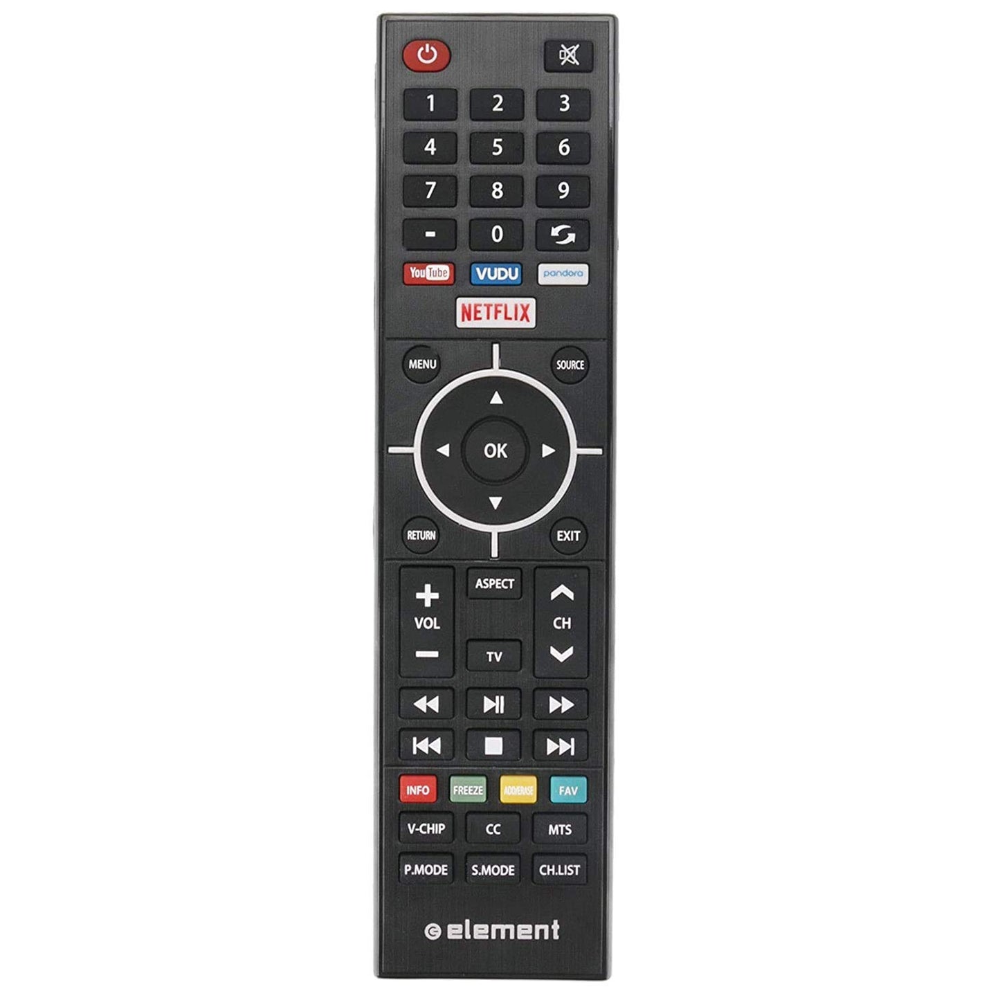 New Replacement Remote Control for Element OTT Smart TV ELSJ5017, ELSW3917BF, E4SFT5517, E4SFT5017, E4STA5017