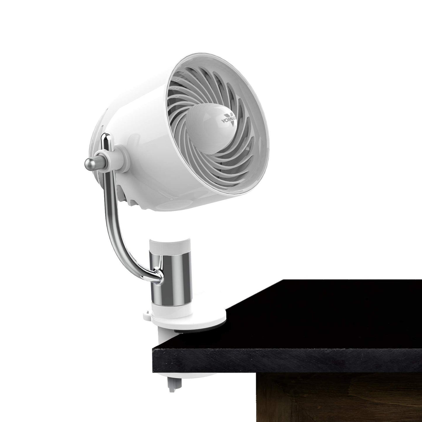 Vornado Pivot Clip Personal Air Circulator, 3-Speed, Portable Desk Fan with Multi-Surface Clip, 360-Degree Adjustable Axis, 9 in Tall, 4 in Diameter