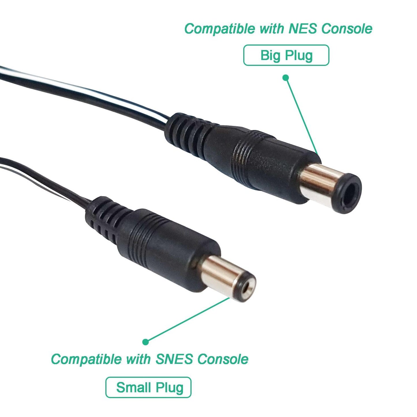 Super Nintendo/SNES/NES/Genesis AC Adapter with NES/SNES Power Cord