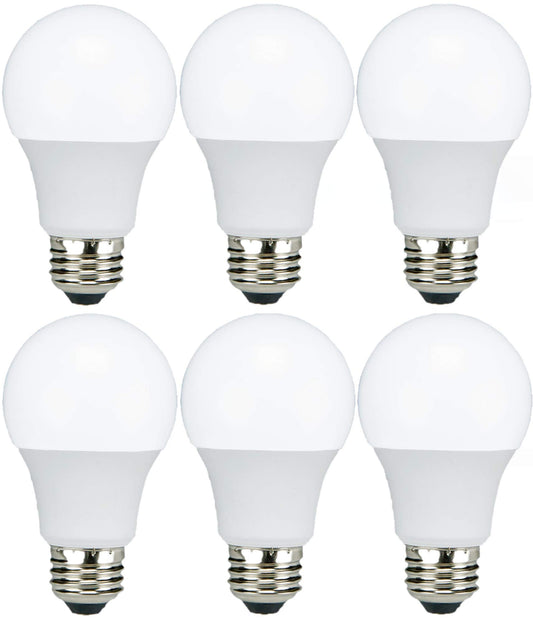 TCP LED 40 Watt Equivalent, 6 Pack, A19 Non-Dimmable Light Bulbs, Soft White (2700K)